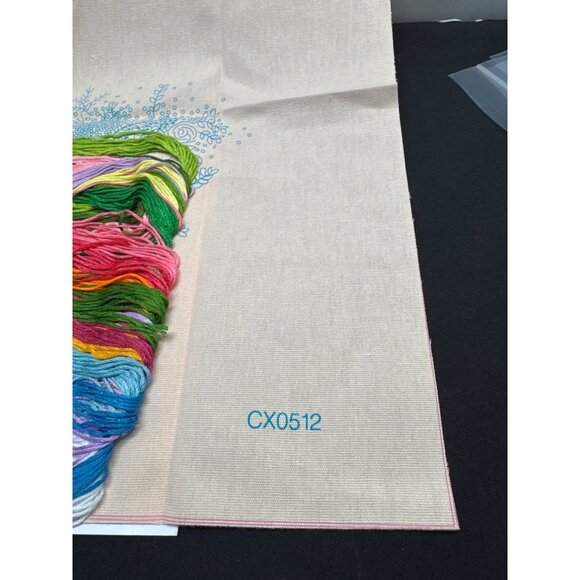 DIY Embroidery Kit With Pre-Printed Floral Cloth & Threads cx0512 - Picture 7 of 7